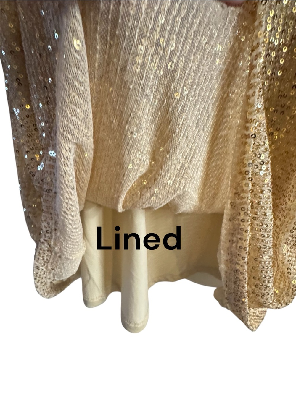 NWT Sequin Scoop Neck Tank Top in Gold -PLUS: 2X #13 - Picture 4 of 9